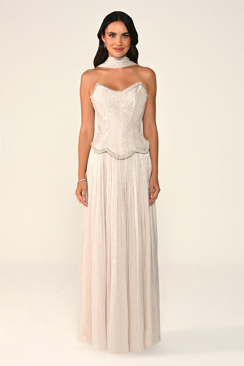 Éloane Pleated Dress - Maxi