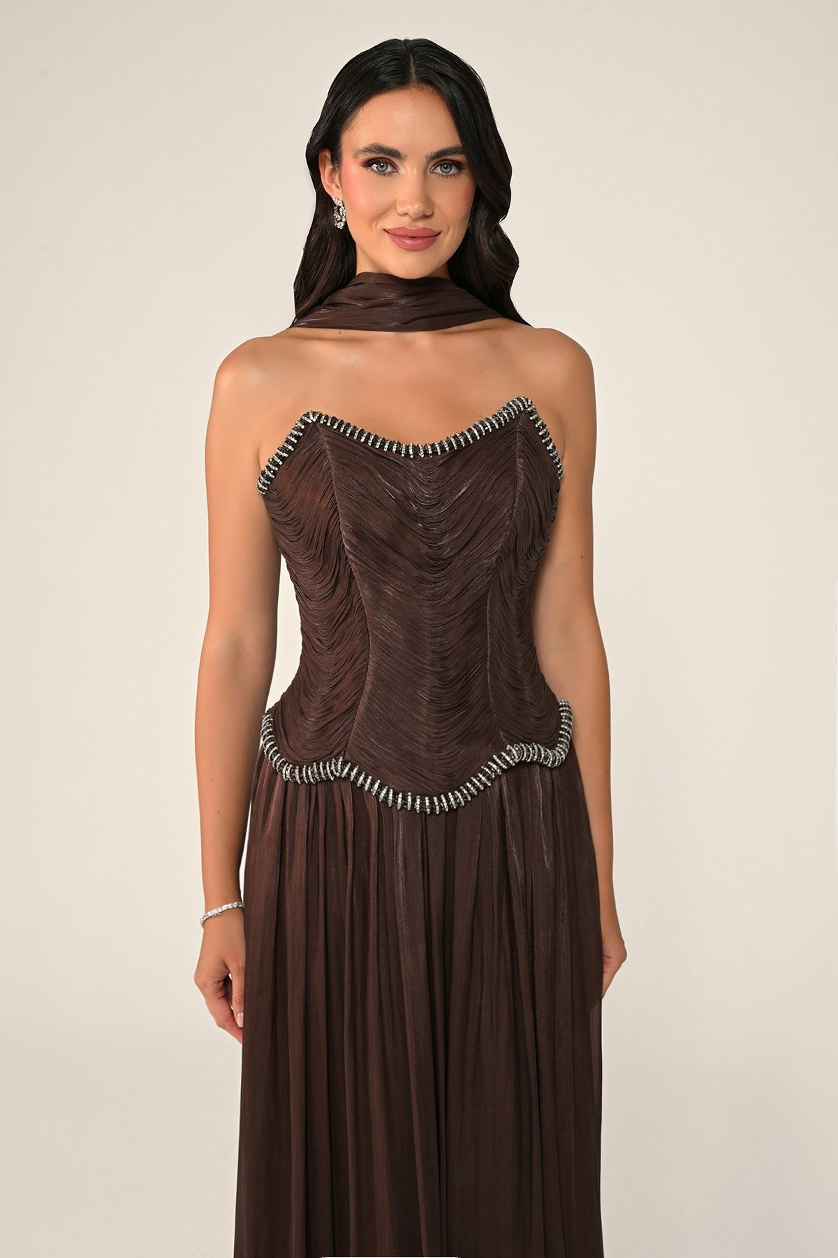 Éloane Pleated Dress - Maxi