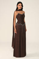 Éloane Pleated Dress - Maxi