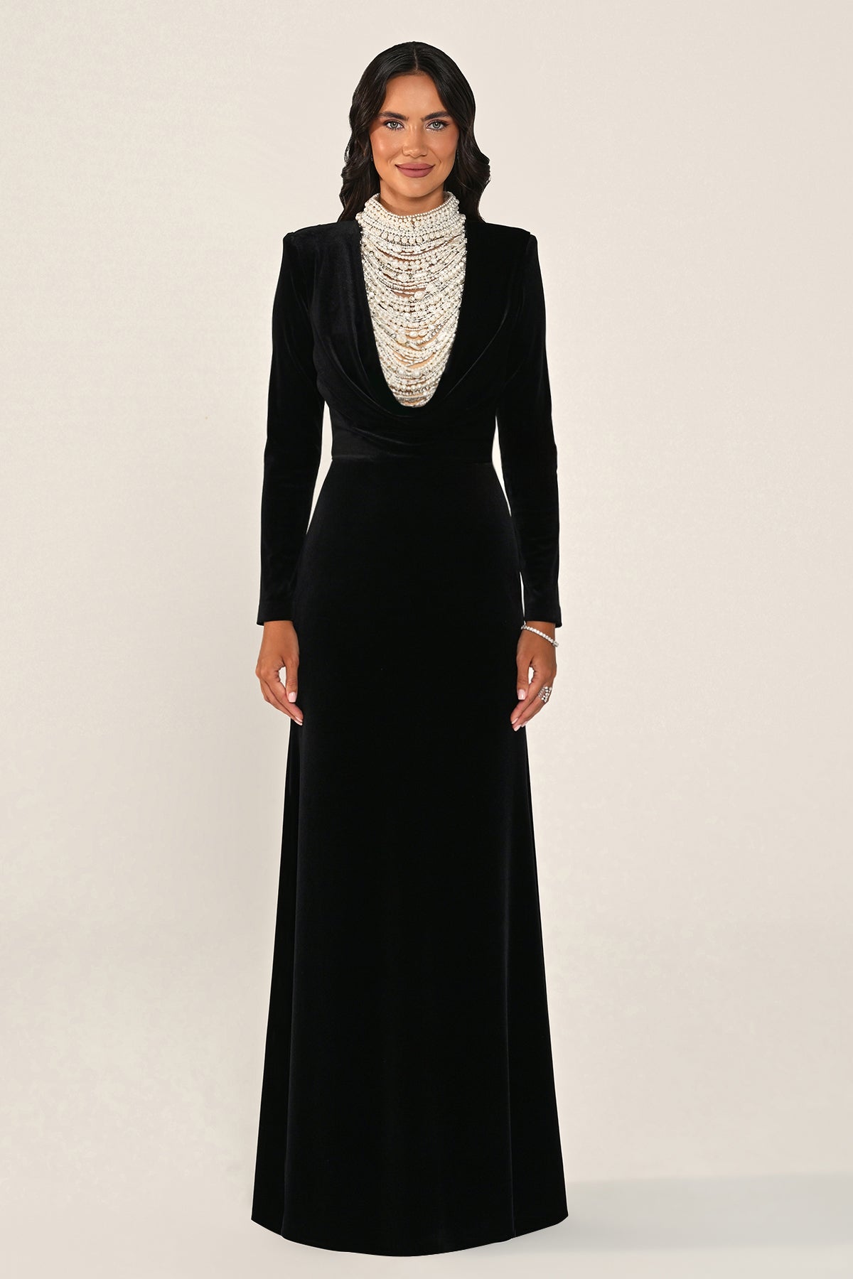 Perlessa Dress - Velvet - Maxi
