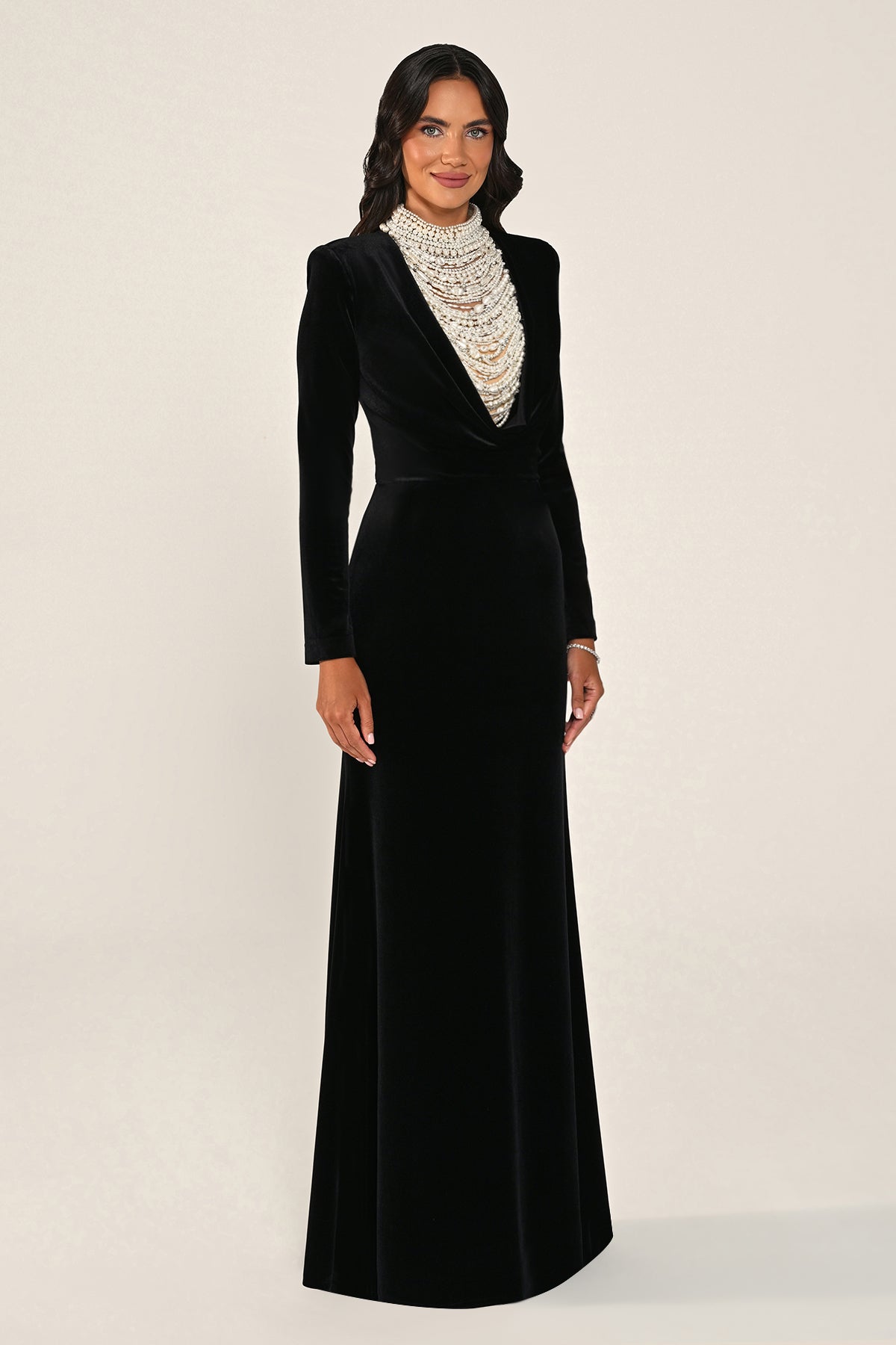 Perlessa Dress - Velvet - Maxi