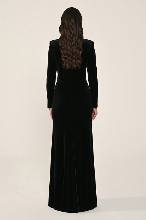 Perlessa Dress - Velvet - Maxi