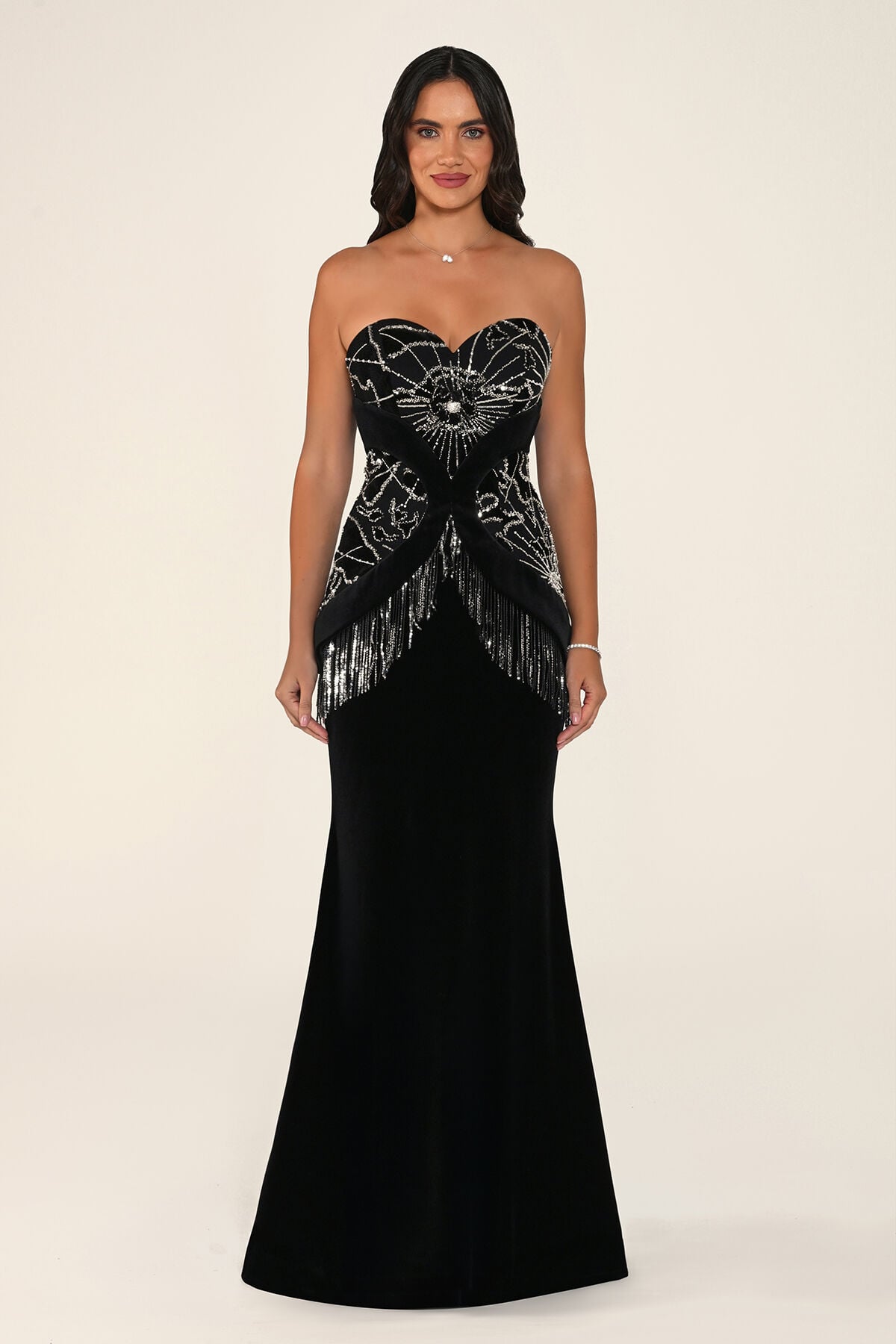 Arianelle Dress - Velvet - Maxi