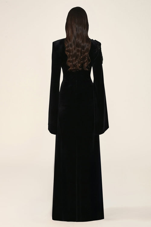 Noctavia Dress - Velvet - Maxi