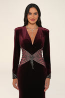 Marceline Dress - Velvet - Maxi