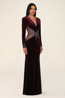 Marceline Dress - Velvet - Maxi