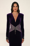 Marceline Dress - Velvet - Maxi