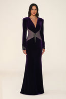 Marceline Dress - Velvet - Maxi