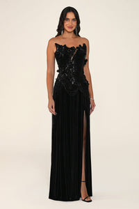 Noirelle Dress - Velvet - Maxi