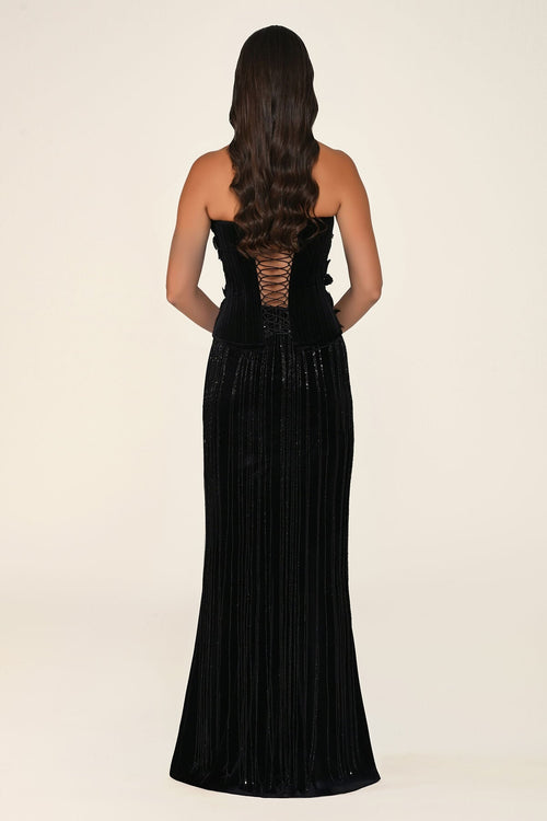 Noirelle Dress - Velvet - Maxi