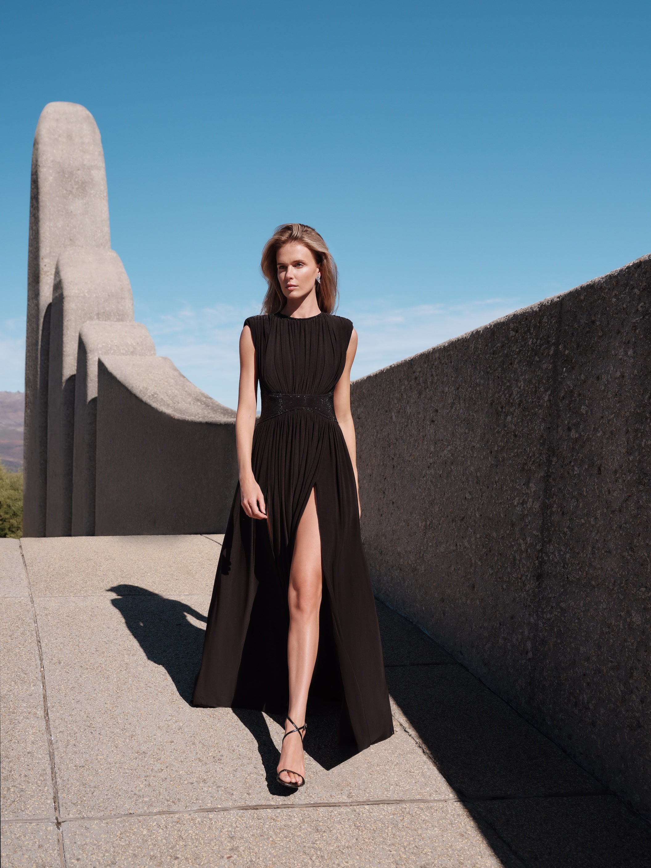 Midnight Halo Dress - Maxi