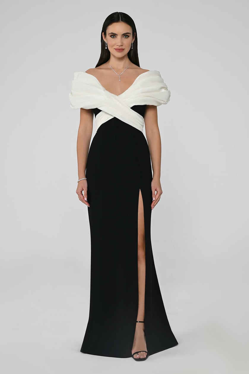 Cross Bow Sleeves - Maxi - Black & White