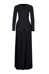 Pleated Suit - Maxi - Multicolor