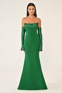 Sofia Crepe Evening Dress - Maxi - Multicolor