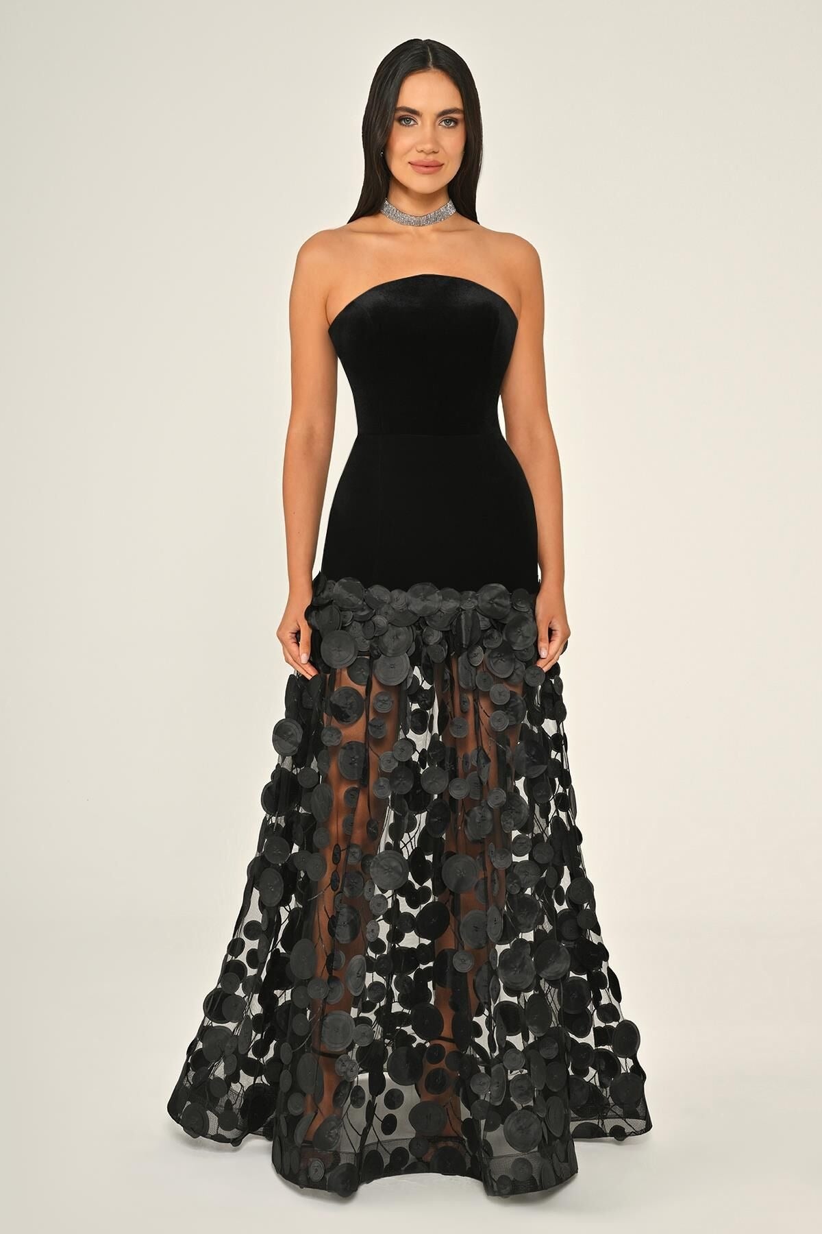 Luna Dress - Velvet -  Maxi