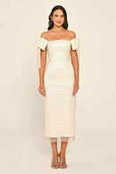 Asteria Bow -  Midi - Offwhite