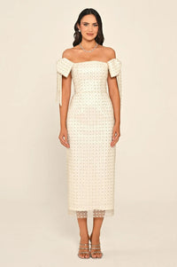 Asteria Bow -  Midi - Offwhite