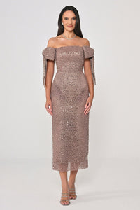 Asteria Bow -  Midi - Offwhite