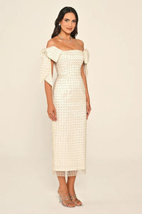 Asteria Bow -  Midi - Offwhite