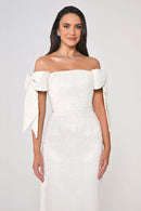 Asteria Bow -  Midi - Offwhite