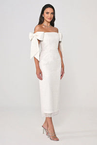Asteria Bow -  Midi - Offwhite