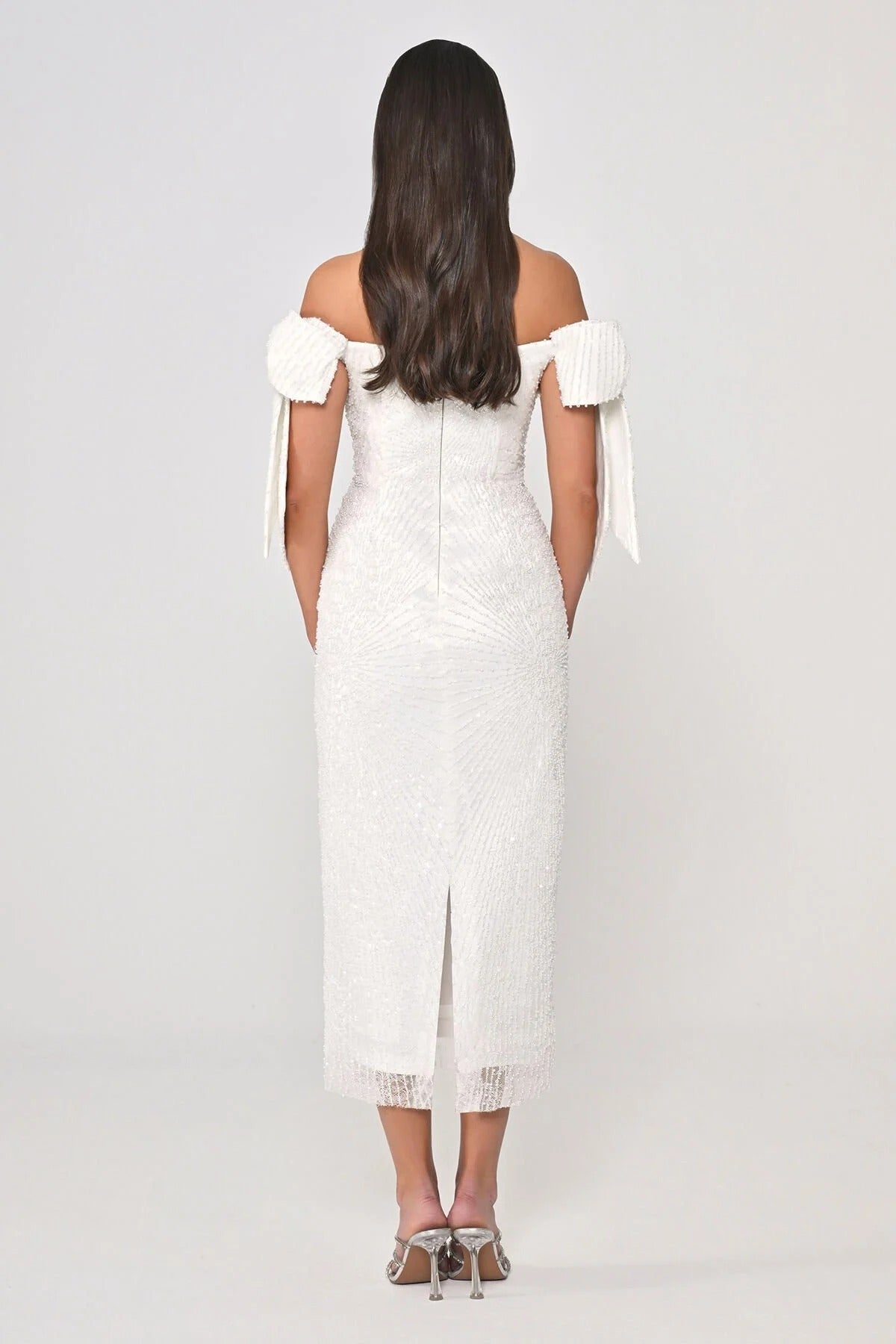 Asteria Bow -  Midi - Offwhite