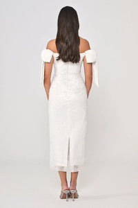 Asteria Bow -  Midi - Offwhite