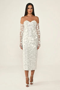 The Bride Dress - Midi - White