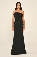 Velora Noir Dress - Maxi - Black
