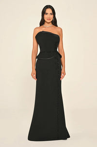 Velora Noir Dress - Maxi - Black