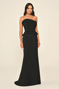 Velora Noir Dress - Maxi - Black