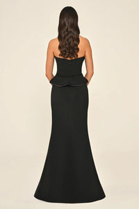 Velora Noir Dress - Maxi - Black