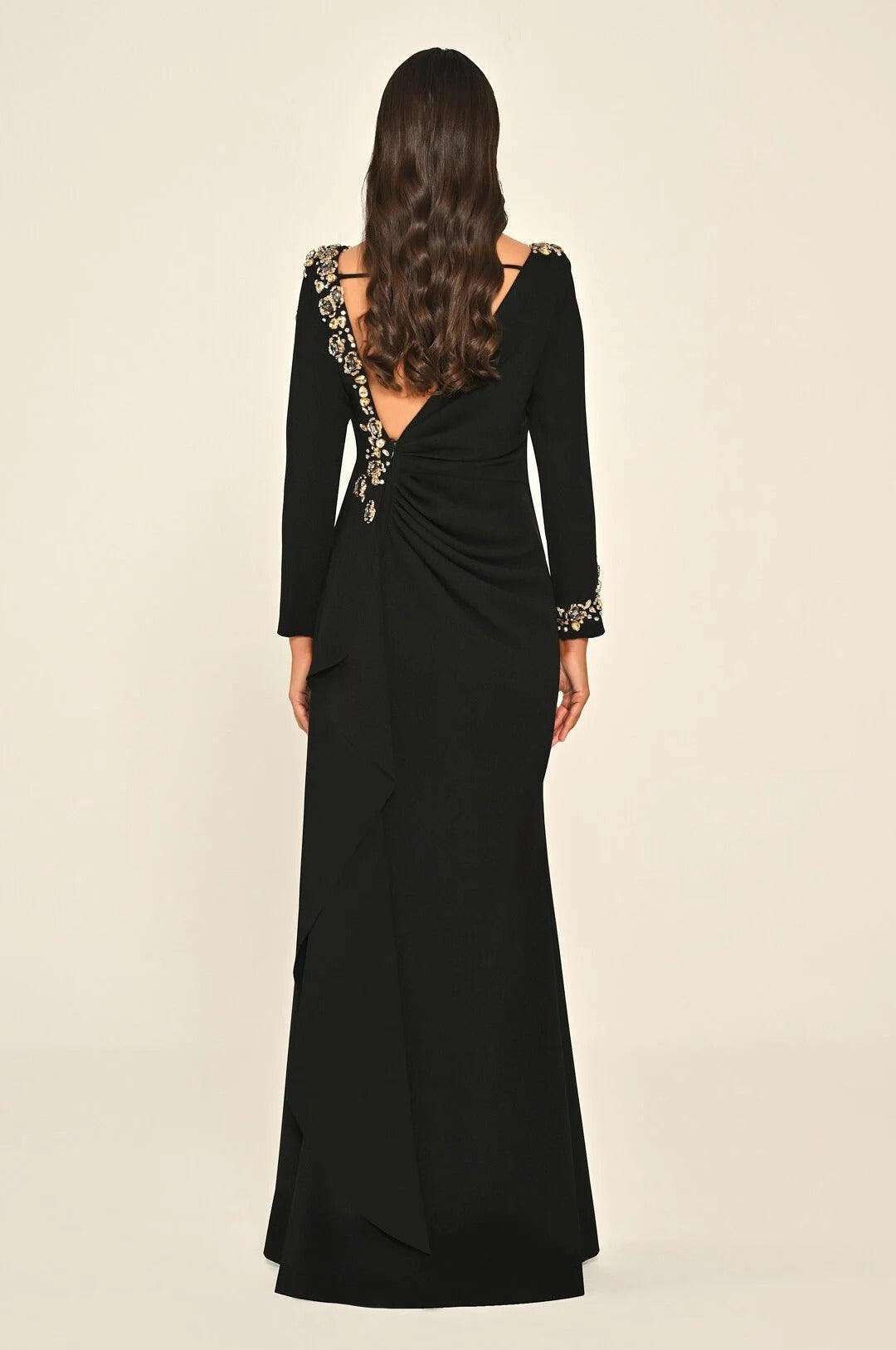 Noir Diadem Dress - Maxi - Black