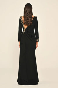Noir Diadem Dress - Maxi - Black