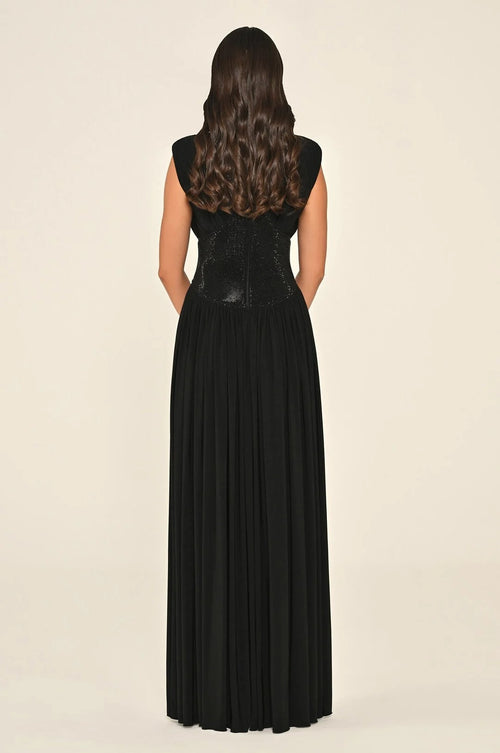 Midnight Halo Dress - Maxi