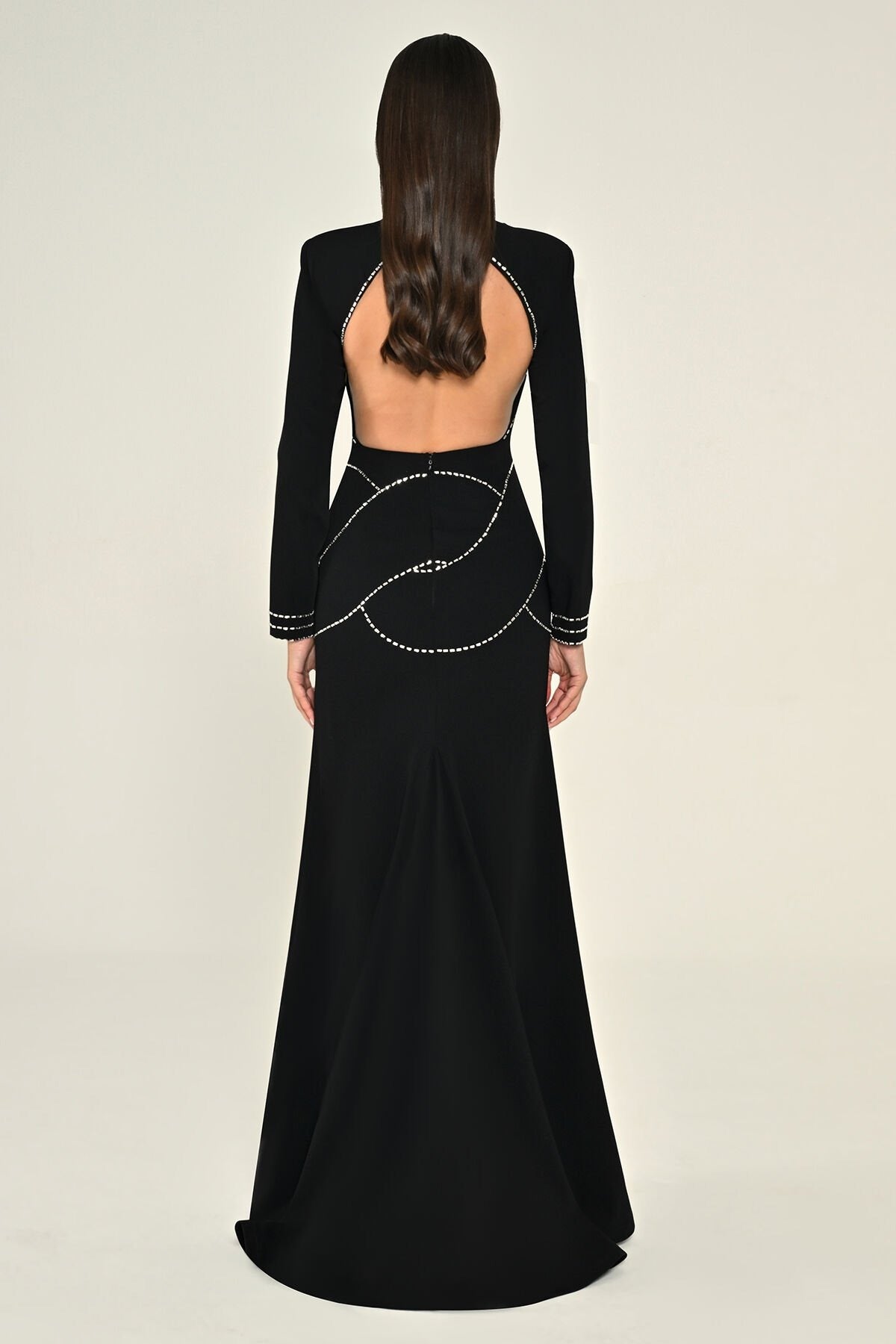 Opaline Orbit Dress - Maxi - Black