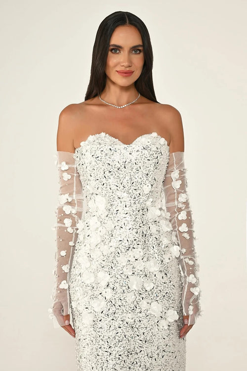 The Bride Dress - Midi - White