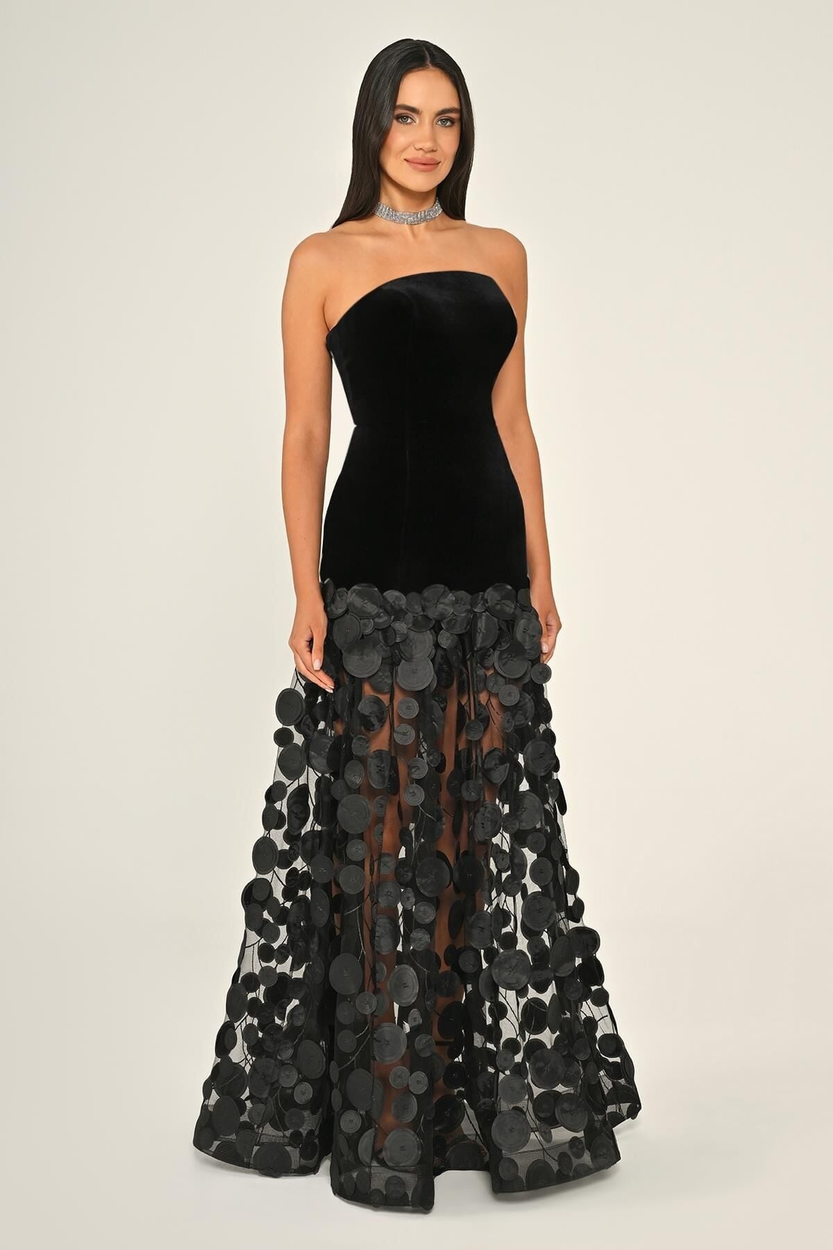 Luna Dress - Velvet -  Maxi