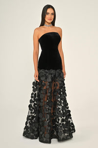Luna Dress - Velvet -  Maxi