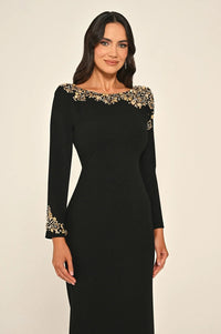 Noir Diadem Dress - Maxi - Black