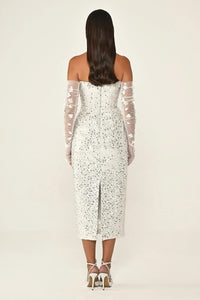 The Bride Dress - Midi - White
