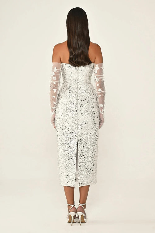 The Bride Dress - Midi - White