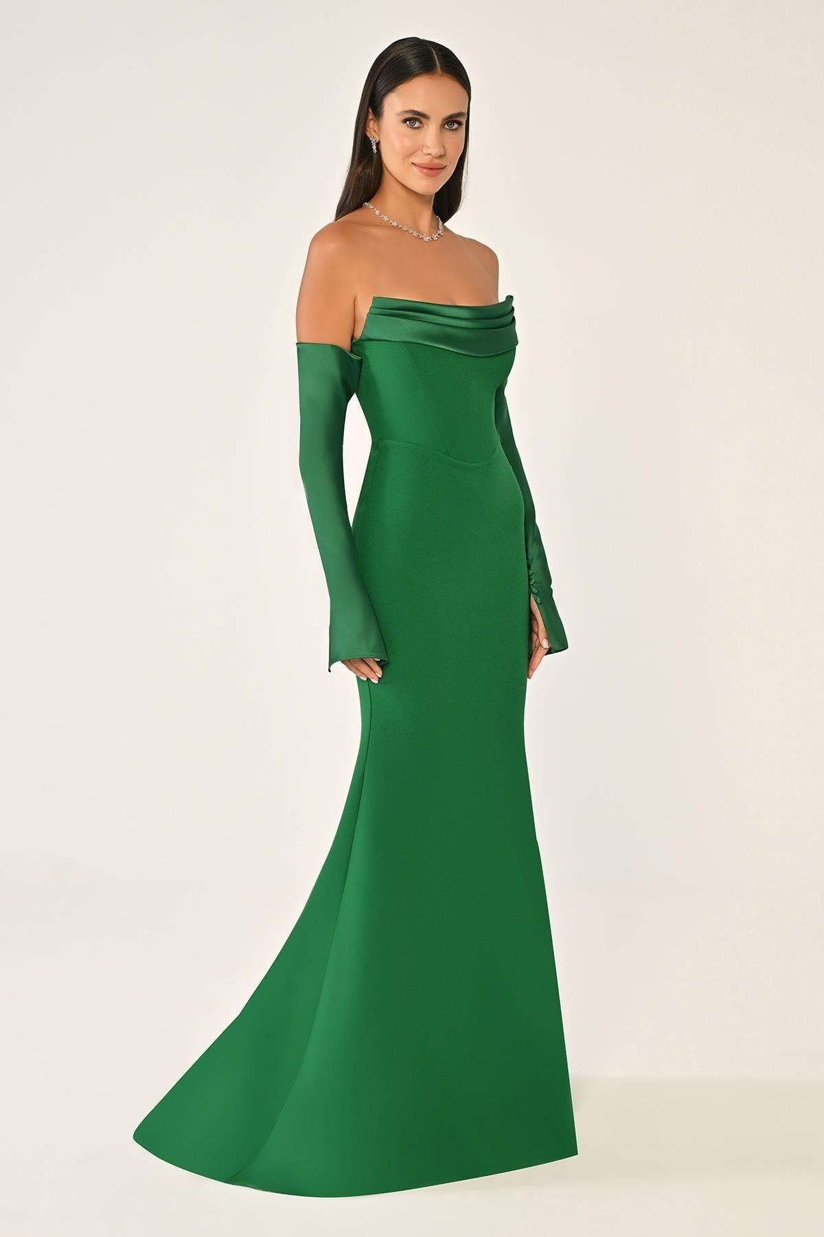 Sofia Crepe Evening Dress - Maxi - Multicolor