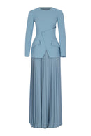 Pleated Suit - Maxi - Multicolor