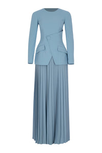 Pleated Suit - Maxi - Multicolor