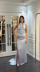 Valencia Satin Dress - Maxi - Multicolor