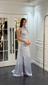 Valencia Satin Dress - Maxi - Multicolor