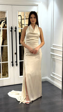 Valencia Satin Dress - Maxi - Multicolor