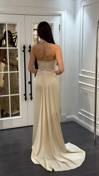 Valencia Satin Dress - Maxi - Multicolor