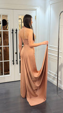 Valencia Satin Dress - Maxi - Multicolor